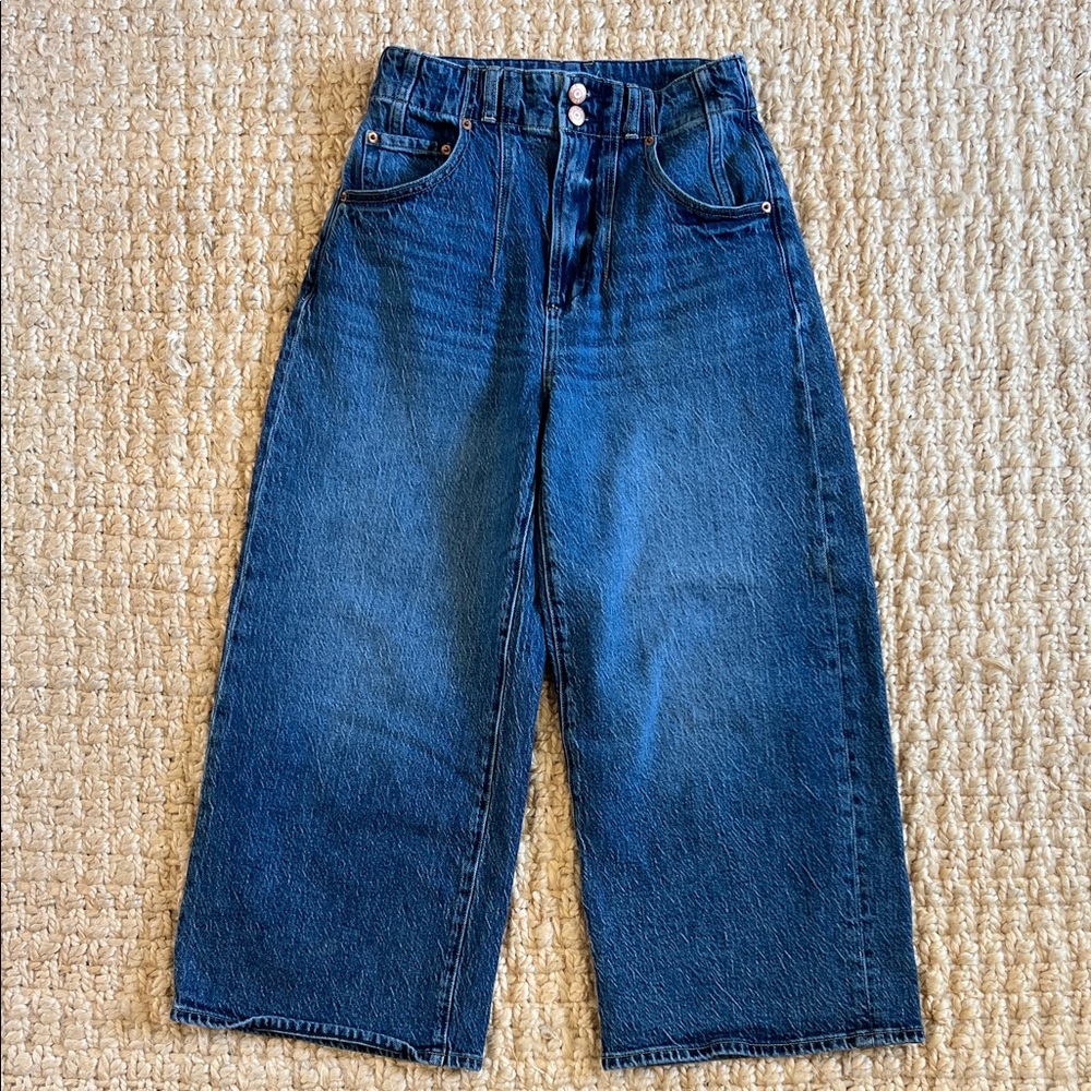 Pistola High-Waist Wide Leg Cropped Jeans